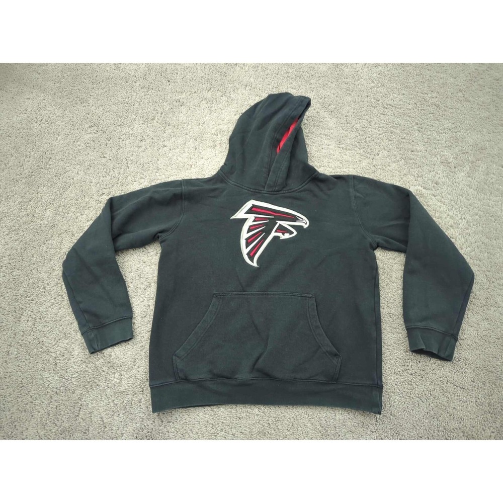 Atlanta Falcons Hoodie Youth Boys L Sweatshirt NFL Team Apparel Black